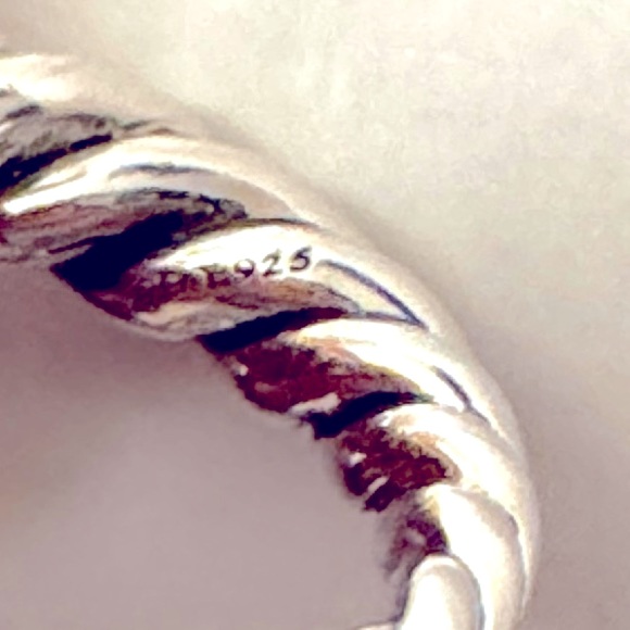 DAVID YURMAN Pure Form Sterling Silver Stackable Ring Set Sz 6 - Picture 11 of 16